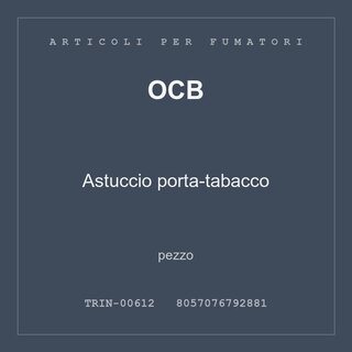 OCB Astuccio porta-tabacco — conf. 4 pz