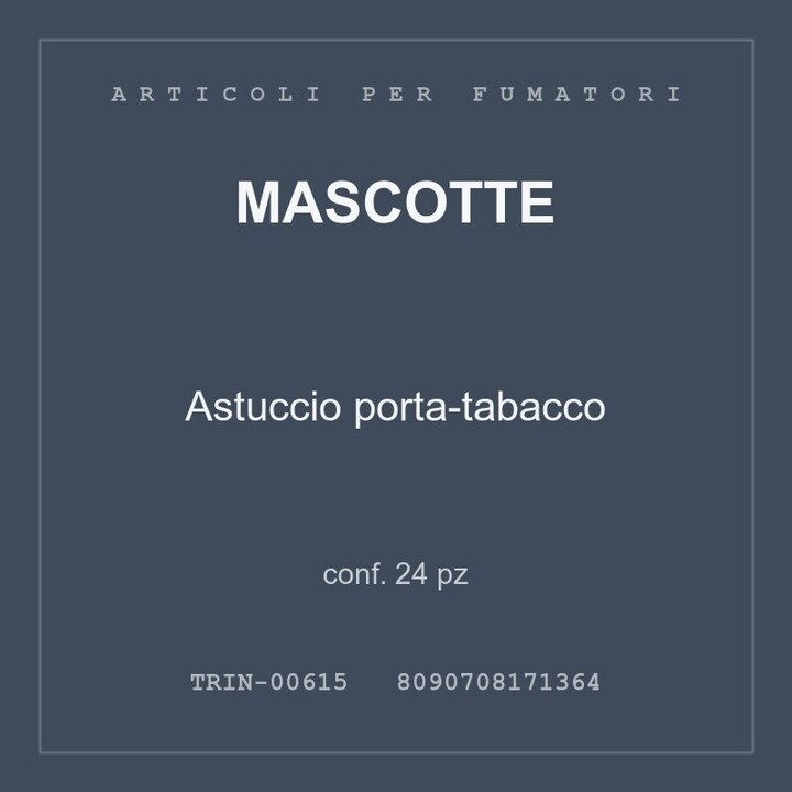 Mascotte Astuccio porta-tabacco — conf. 12 pz