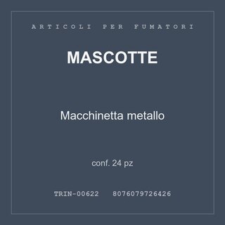 Mascotte Macchinetta metallo — conf. 12 pz