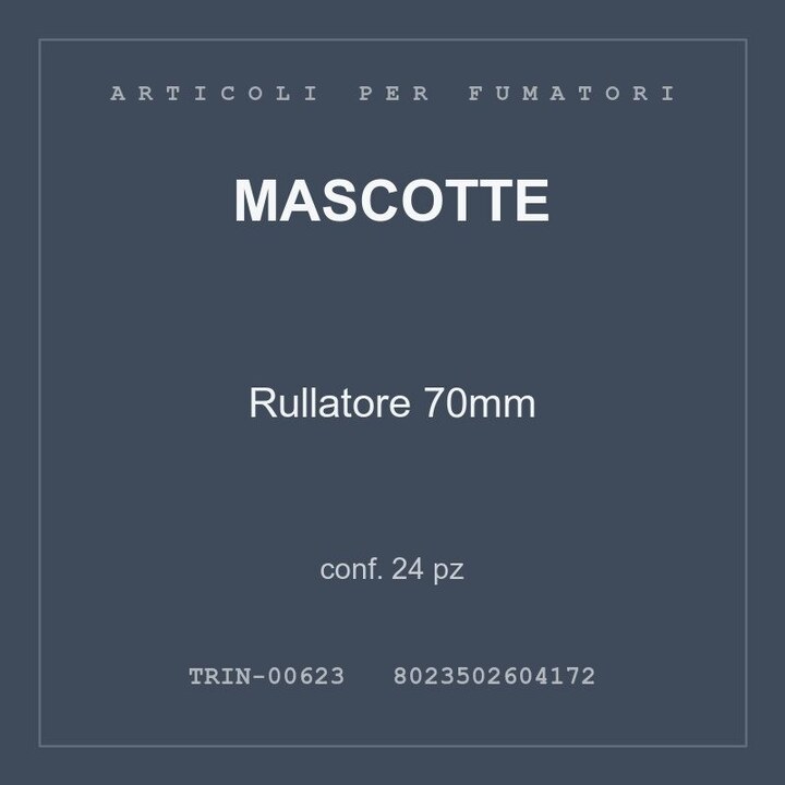 Mascotte Rullatore 70mm — conf. 12 pz