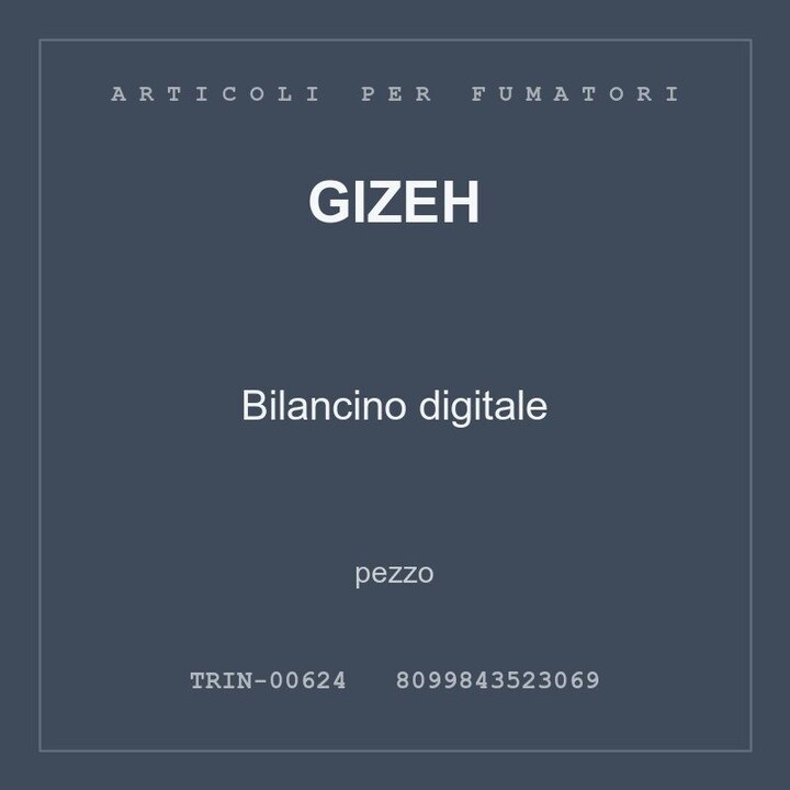 Gizeh Bilancino digitale — conf. 2 pz