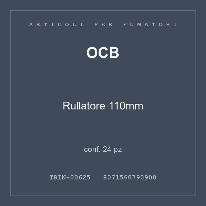 OCB Rullatore 110mm — conf. 70 pz