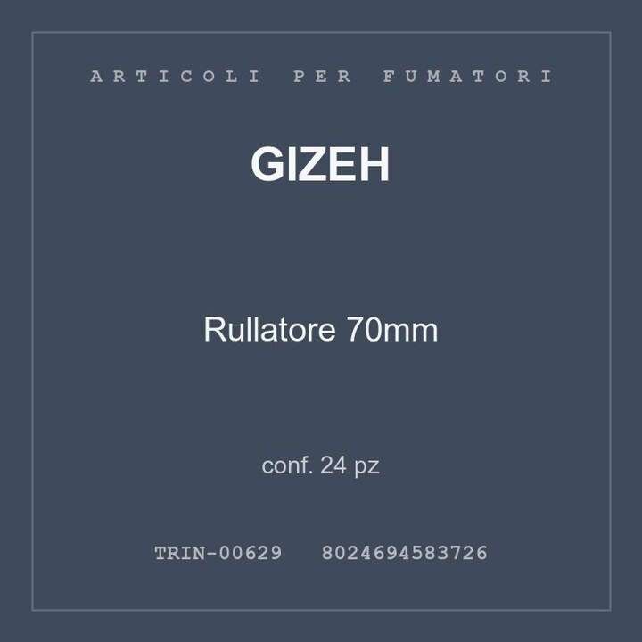 Gizeh Rullatore 70mm — conf. 50 pz