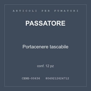 Passatore Portacenere tascabile — conf. 12 pz