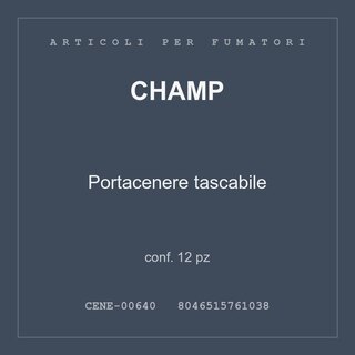 Champ Portacenere tascabile — conf. 12 pz