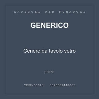 Generico Cenere da tavolo vetro — conf. 3 pz