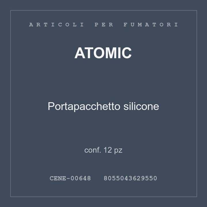 Atomic Portapacchetto silicone — conf. 12 pz