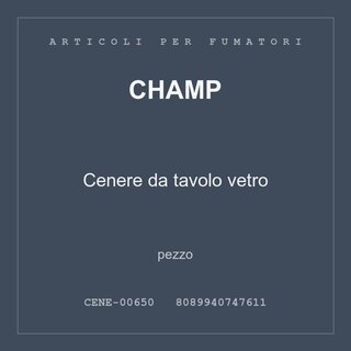 Champ Cenere da tavolo vetro — pezzo