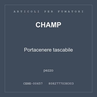 Champ Portacenere tascabile — pezzo