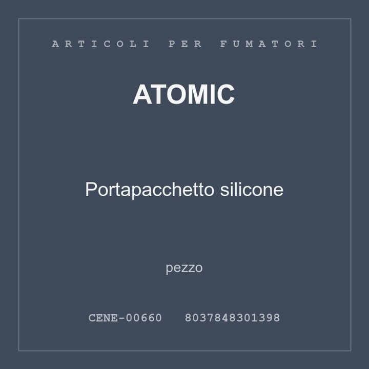Atomic Portapacchetto silicone — conf. 2 pz
