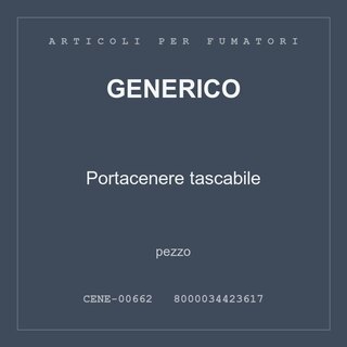 Generico Portacenere tascabile — pezzo