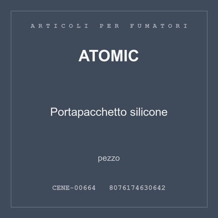 Atomic Portapacchetto silicone — conf. 3 pz