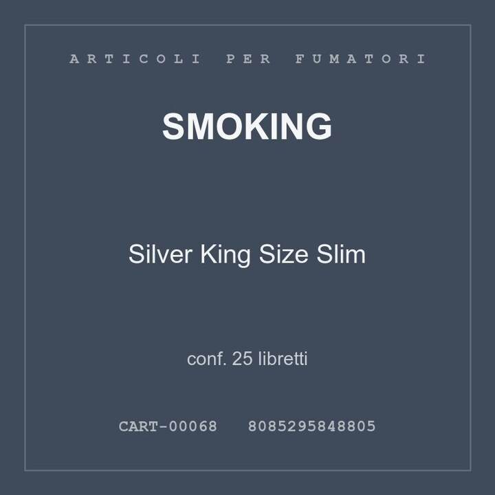 RIZLA CARTINA CORTA SILVER ITA.