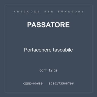 Passatore Portacenere tascabile — conf. 6 pz