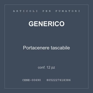 Generico Portacenere tascabile — conf. 6 pz