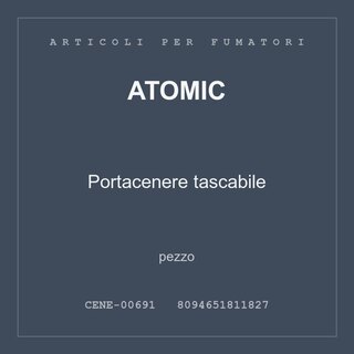 Atomic Portacenere tascabile — pezzo