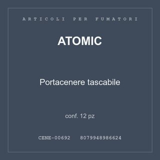 Atomic Portacenere tascabile — conf. 12 pz