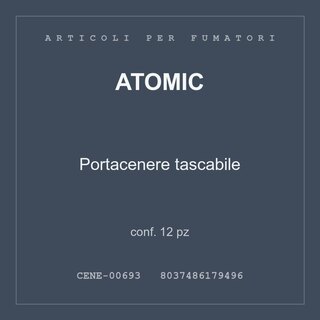 Atomic Portacenere tascabile — conf. 6 pz