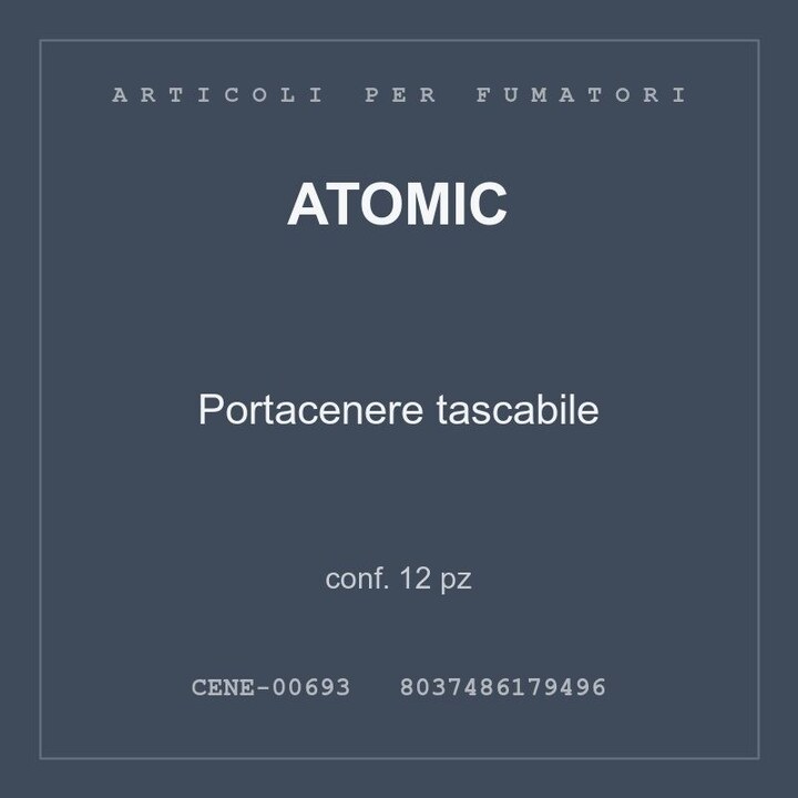Atomic Portacenere tascabile — conf. 6 pz