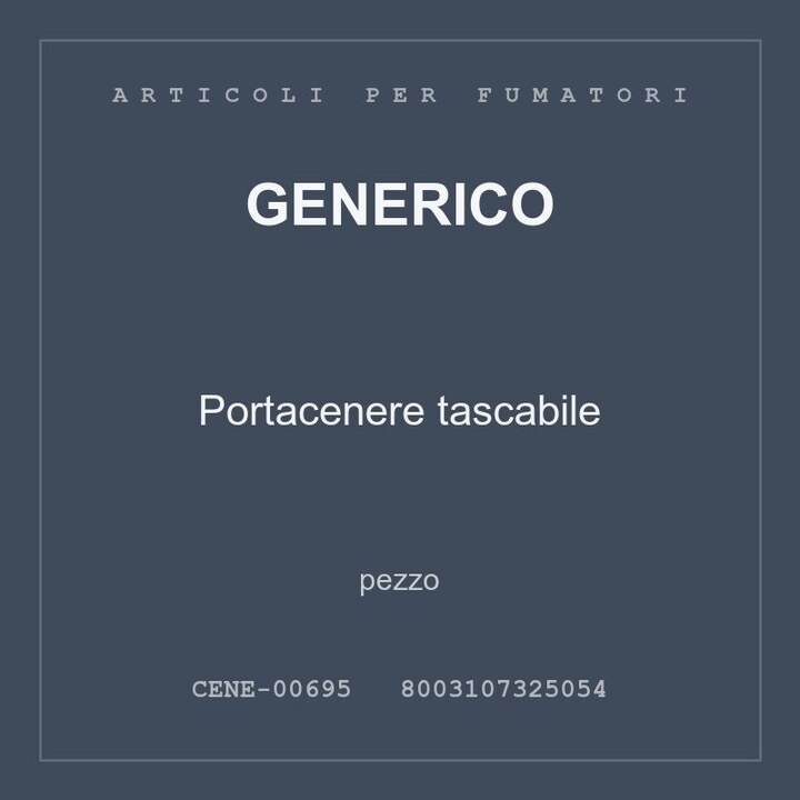 Generico Portacenere tascabile — conf. 3 pz