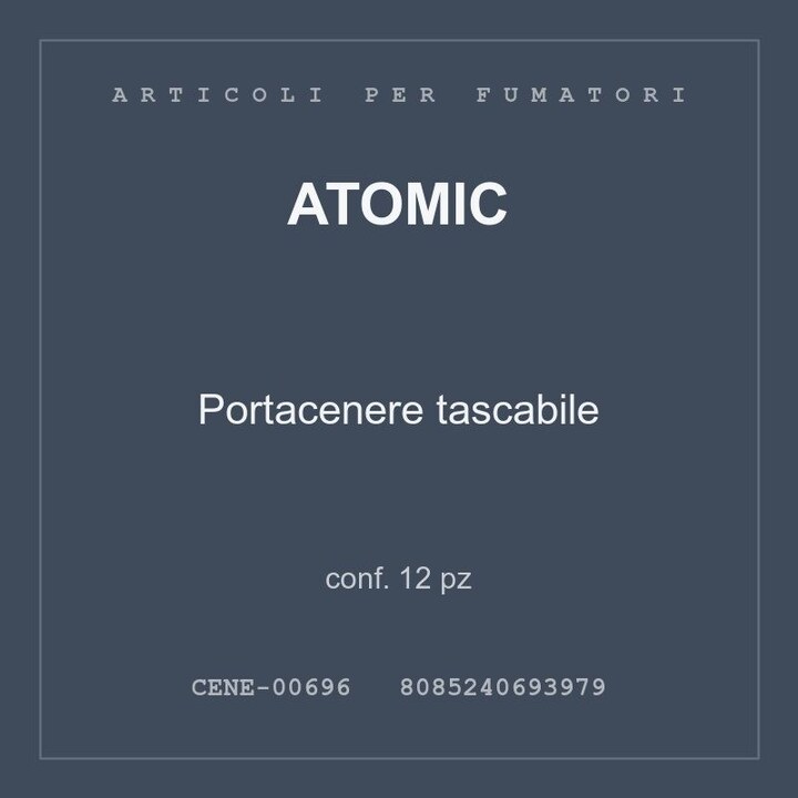 Atomic Portacenere tascabile — conf. 25 pz