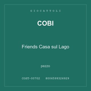 Cobi Friends Casa sul Lago — conf. 2 pz