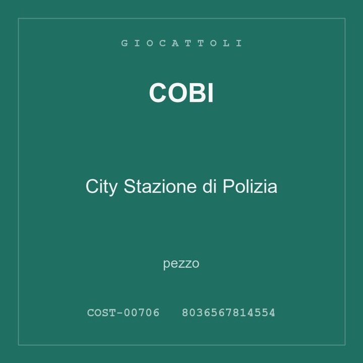 Cobi City Stazione di Polizia — pezzo