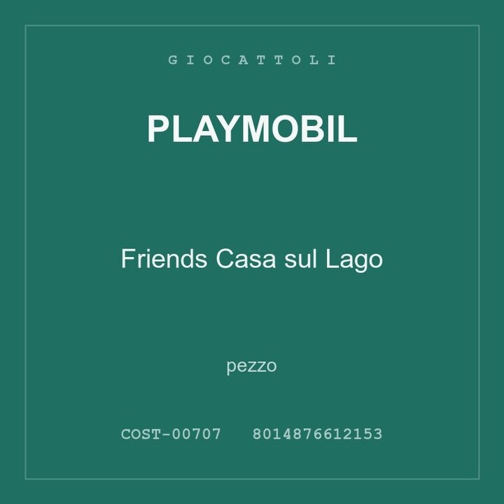 Playmobil Friends Casa sul Lago — conf. 2 pz