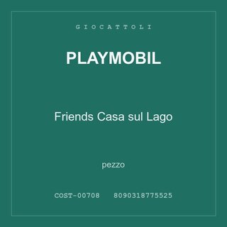 Playmobil Friends Casa sul Lago — conf. 3 pz