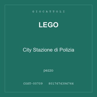 LEGO City Stazione di Polizia — pezzo