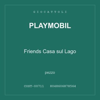 Playmobil Friends Casa sul Lago — conf. 4 pz