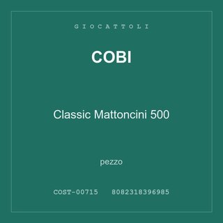 Cobi Classic Mattoncini 500 — pezzo