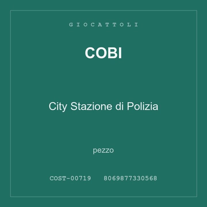Cobi City Stazione di Polizia — conf. 2 pz