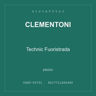 Clementoni Technic Fuoristrada — pezzo