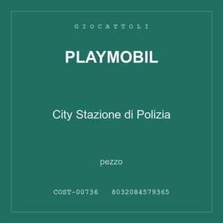 Playmobil City Stazione di Polizia — conf. 2 pz