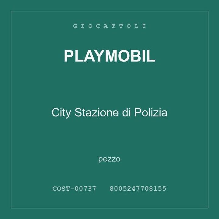 Playmobil City Stazione di Polizia — conf. 3 pz