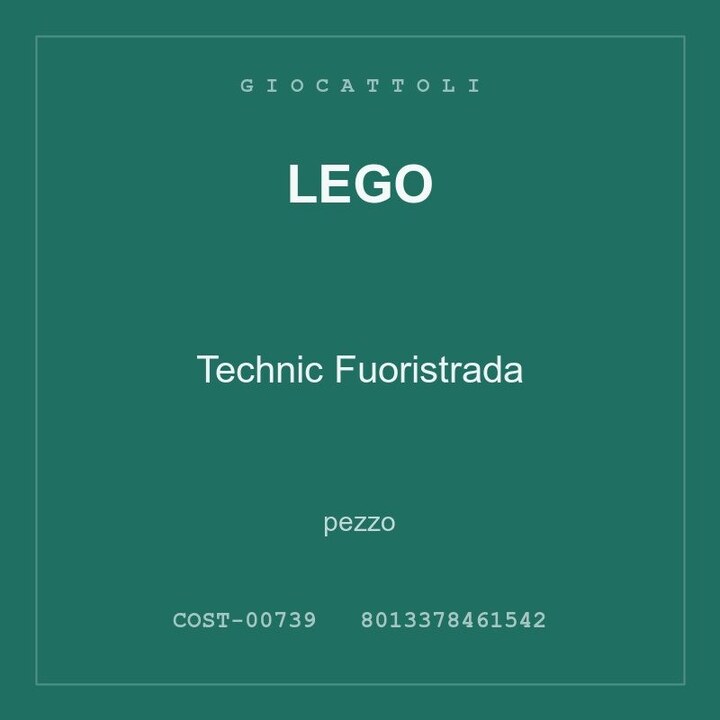 LEGO Technic Fuoristrada — conf. 2 pz
