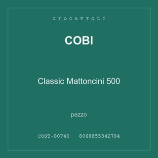 Cobi Classic Mattoncini 500 — conf. 2 pz