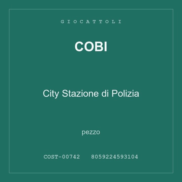 Cobi City Stazione di Polizia — conf. 6 pz