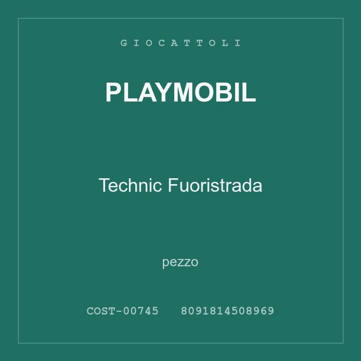 Playmobil Technic Fuoristrada — conf. 2 pz