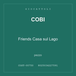 Cobi Friends Casa sul Lago — conf. 3 pz