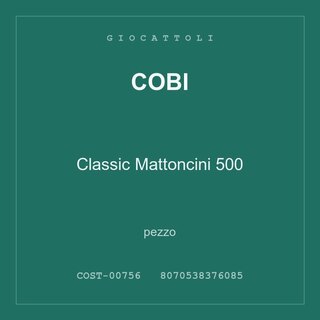 Cobi Classic Mattoncini 500 — conf. 4 pz