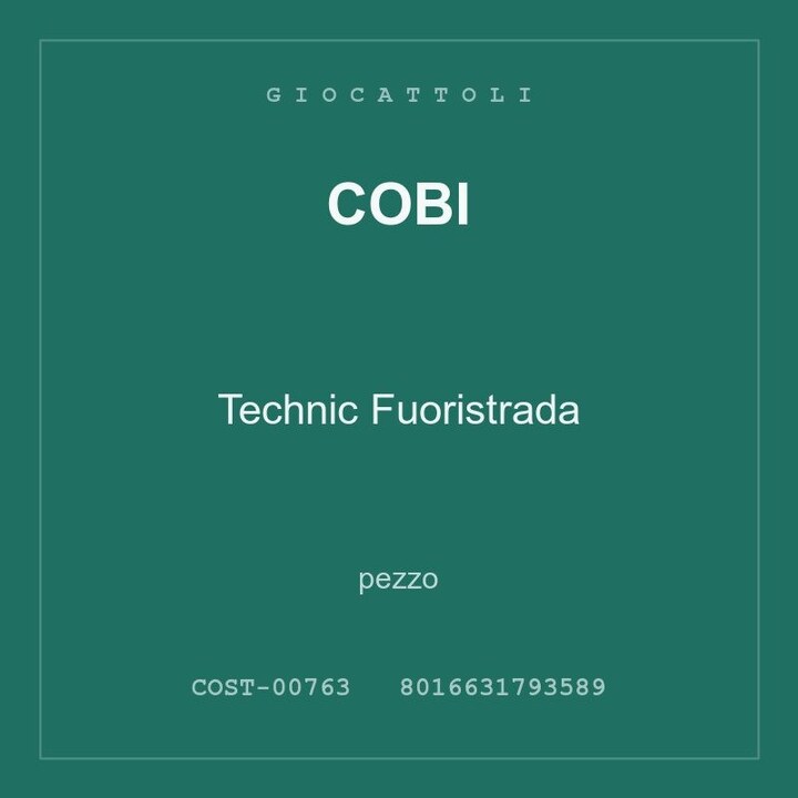 Cobi Technic Fuoristrada — conf. 2 pz