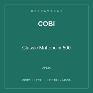 Cobi Classic Mattoncini 500 — pezzo singolo