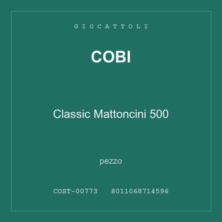 Cobi Classic Mattoncini 500 — pezzo singolo