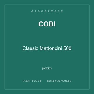 Cobi Classic Mattoncini 500 — conf. 24 pz