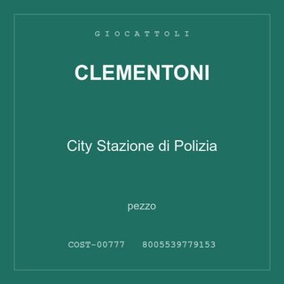 Clementoni City Stazione di Polizia — pezzo