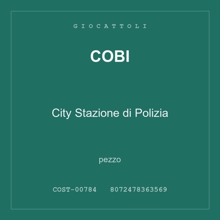 Cobi City Stazione di Polizia — conf. 8 pz