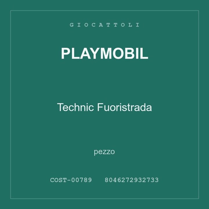 Playmobil Technic Fuoristrada — conf. 3 pz