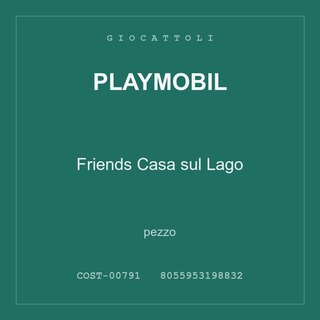 Playmobil Friends Casa sul Lago — pezzo singolo